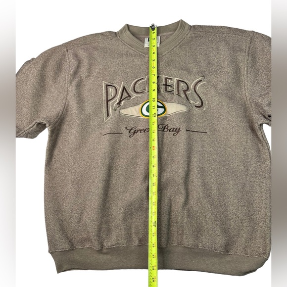 Vintage Green Bay Packers Size L Sweatshirt Men’s Lee Sport Brown Embroidered - Picture 7 of 12